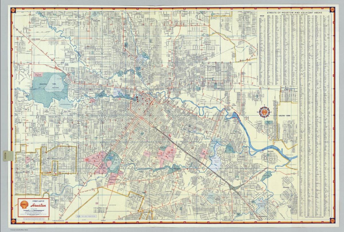 rua mapa de Houston