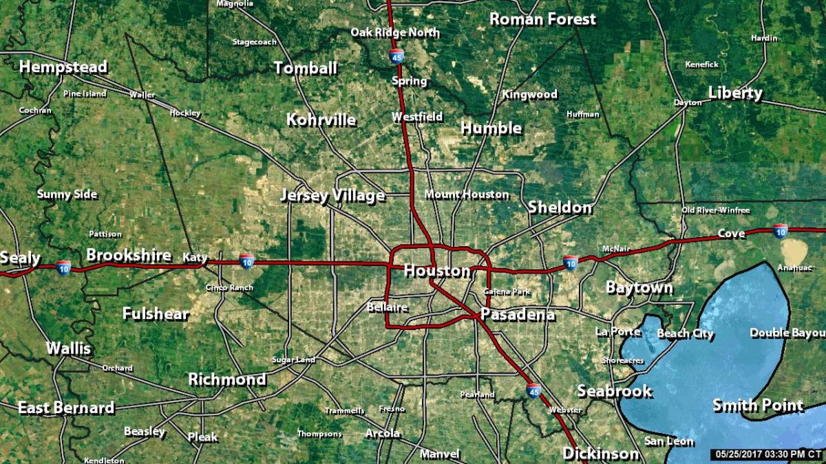 radar mapa de Houston
