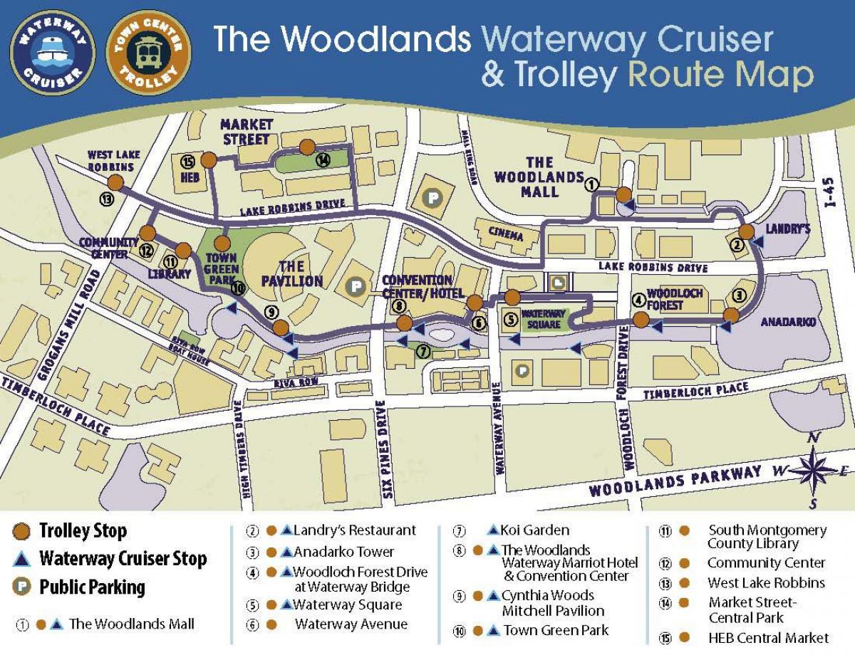 o Woodlands mall mapa