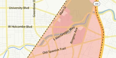 Mapa de texas medical center