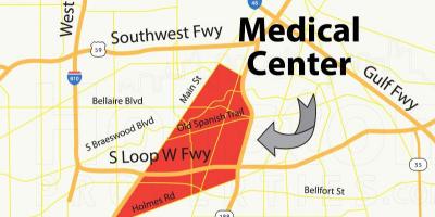 Mapa de Houston medical center
