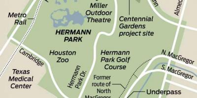 Mapa de Hermann park