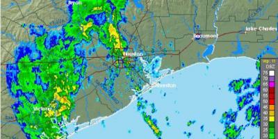 Chuva mapa de Houston