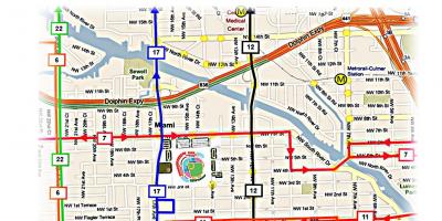Houston ônibus mapa de rotas