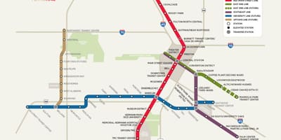 Houston trem mapa