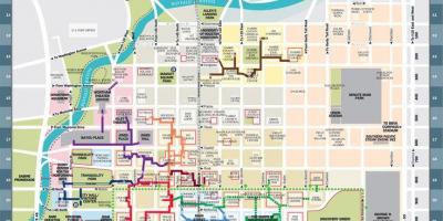 Centro de Houston túnel mapa