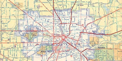Mapa de Houston