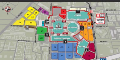 NRG estádio mapa do parque
